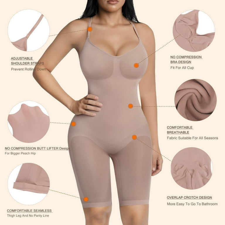  Shapewear for Women Tummy Control Seamless Bodysuit
