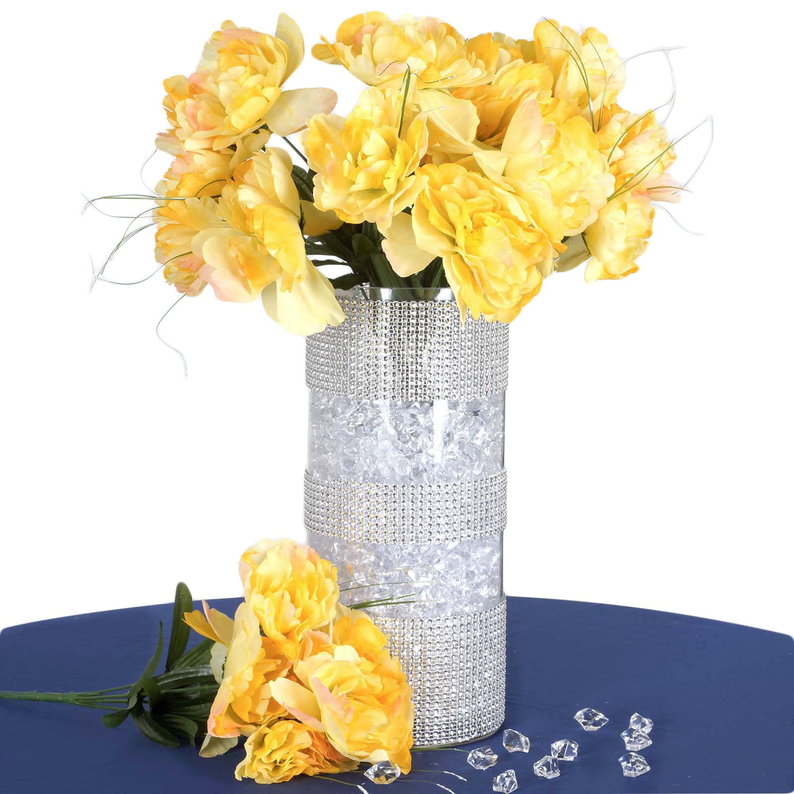 Efavormart 60 pcs Artificial PEONY Flowers for DIY Wedding Bouquets