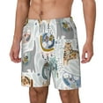 thumbnail image 2 of Gaeub Cute Colorful Animal Mens Swim Trunks Stretch Beach Shorts Quick Dry for Men Swim Shorts Swimwear with Pockets- XX-Large, 2 of 9