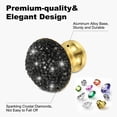 thumbnail image 3 of Pomos Uxcell, 4Pcs de 1.1 Pulgadas (28mm) de Diámetro, Tirador de Gabinete de Diamante Brillante, 3 of 6
