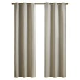 thumbnail image 1 of SunSmart Taren 100 Percent Polyester Fabric Solid Thermal Panel Pair in Beige, 1 of 11