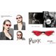 thumbnail image 2 of S Cat Eye Sunglasses Women Punk Metal C Glasses B2721, 2 of 4