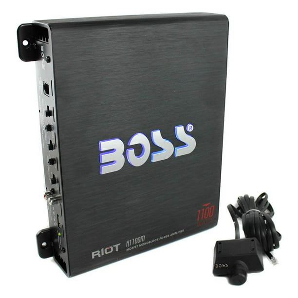 Boss Audio R1100M Riot 1100W Monoblock A/B Car Audio Amplifier and Bass