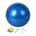 thumbnail image 3 of Almencla Exercise Ball Back Support Pilates Ball, Versatile, Anti Slip Inflator Included Stability Training Thickened Home Gym Workout blue 65cm, 3 of 8