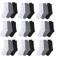 thumbnail image 4 of Trail maker 100 Pairs of Bulk Socks for Men Crew Socks Size 10-13 Moisture Control Heat and Cold Resistant Socks Bulk (Assorted), 4 of 10