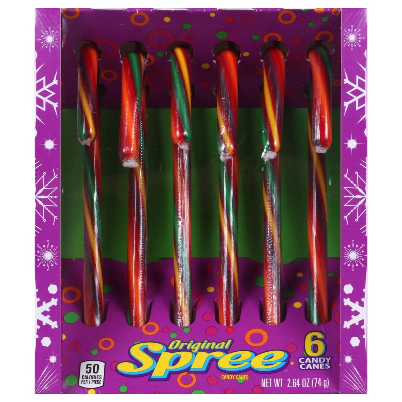 SpreeFlavored Holiday Candy Canes, 6ct.(2 packs)