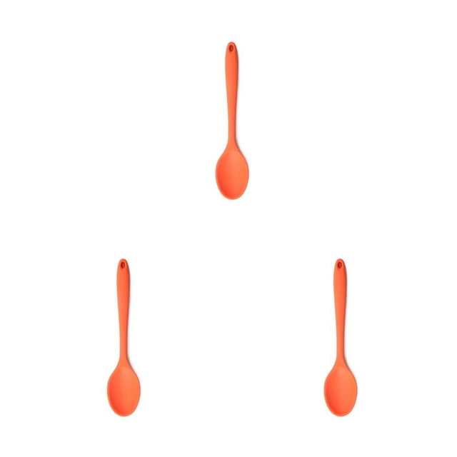 bedienty Silicone Spoon Universal Salad Mixing Rice Spoon Cookware Cooking Tools Cooking Spoons Food Grade Kitchen Tool 3Set