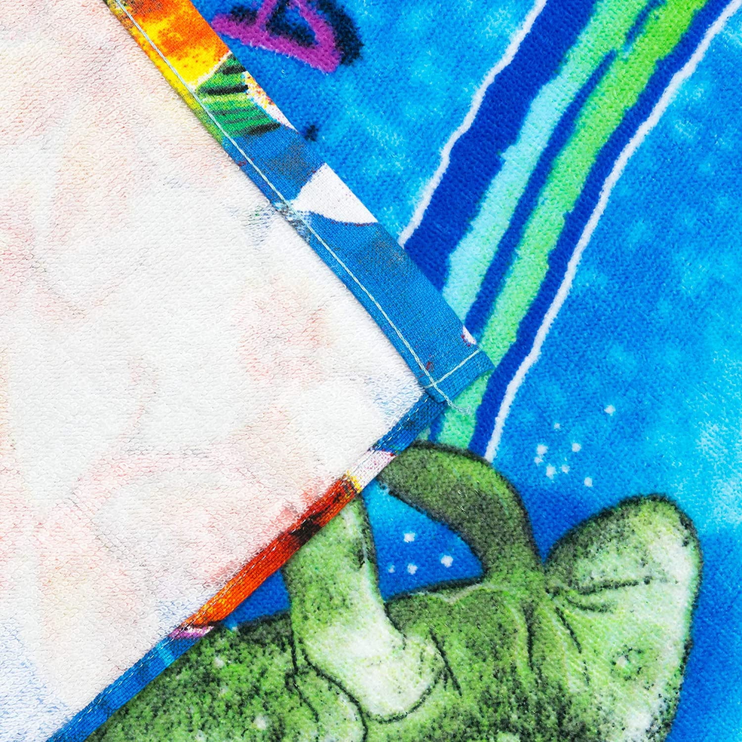 Florida Map Beach Blanket 54 x 68 inch Beach Towel 100% Cotton Family Size - Souvenir Tourist Map