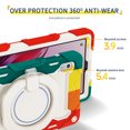 thumbnail image 3 of FJLBDE Case for Lenovo Tab M8 3rd Gen 2021/M8 HD 2nd Gen 2019 with 360 Kickstand, Shoulder Strap Carrying Protective Cover, Multicolor Red, 3 of 6