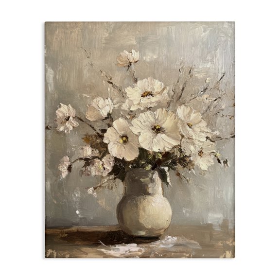Stupell Industries Lovely Heirloom Bouquet Plants & Flowers Painting Wrapped Canvas Art Print Wall Art, 16 x 20