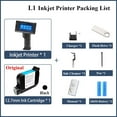 thumbnail image 1 of 12.7mm Portable Handheld Inkjet Printer For Batch Number Barcode QR Code Textile Hand Printer Label Coding Machine ,Fast-Drying Ink with Crisp Output, 1 of 5