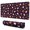 Halloween Elements Pattern, variant on Black Halloween Ghosts with Boo Extended Large Mouse Pad, Keyboard Mouse Pad with Non Slip Base & Stitched Edges, Thick Padded Gifts for Office Work Gaming,31.5"x11.8"