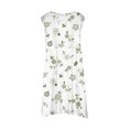 thumbnail image 4 of LUOGENLI Graduation Dresses For Girls 12-14 Girls Fashion Cute Spring And Summer Printed Round Neck Sleeveless Casual Dress Cute Graduation Dresses For Girls 10-12 Summer Dresses For Girls 7-8 5-6, 4 of 5