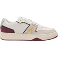 thumbnail image 6 of Lacoste Men's L001 0321 1 Sma Leather Fashion Sneakers, White \ Burgundy,10 M US, 6 of 8