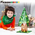 thumbnail image 2 of Azulejos magnéticos PicassoTiles para árbol de Navidad, 106 piezas, con LED, 2 of 8