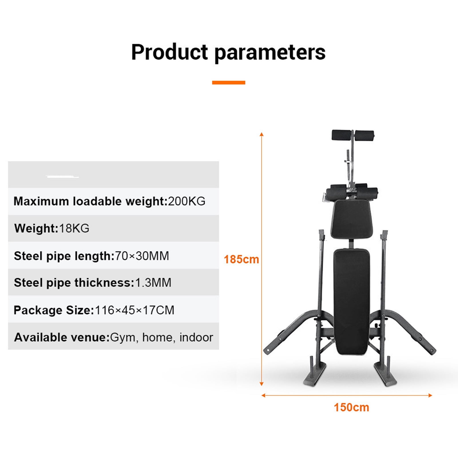 800 LBS Capacity 4-in-1 Weight Bench with Preacher Curl & Leg Developer, Adjustable Home Gym for Full Body Strength Training