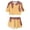 Brown, variant on MIXUE Toddler Girls Outfit Sets Summer Ice Cream Print Crew Neck Short Sleeve T Shirts Tops And Shorts 2 Piece Pajamas Sportwear,Black,4-5 Years