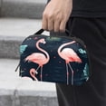 thumbnail image 2 of Flamingo USB Organizer Oxford Cloth Waterproof Charger Phone Case Hard Drive Bags USB Case Bag 5.9x9.44x3.14 in Digital Product Storage Organizer, 2 of 6