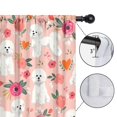thumbnail image 4 of Blackout Kids Curtains,Pink Bichon Frise and Flower Childrens Insulated Curtains Set Of 2,Bedroom Essentials,Toddler Room Decor 42x54in(106x137cm), 4 of 4