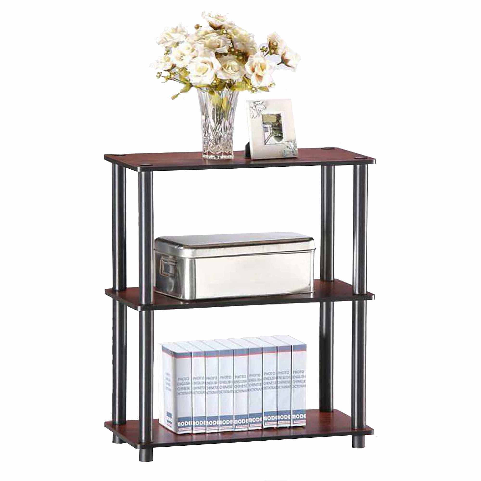 Furinno 10024 Turn-N-Tube 3-Tier No-Tools Compact Multipurpose Shelf Display Rack