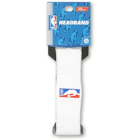 NBA - Official NBA On-Court Logoman Headband - White