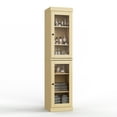 thumbnail image 2 of Palace Imports 100% Solid Wood 16.5" Bathroom Cabinet with Clear Glass Doors and Adjustable Shelves, 2 of 5
