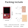 thumbnail image 3 of RG Nano Fingertip Game Console 1050mAh Metal Shell Regalo para niños (Rojo 128G), 3 of 6