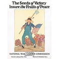 thumbnail image 2 of Barney, Maginel Wright 15x18 White Modern Wood Framed Museum Art Print Titled - The Seeds of Victory Insure the Fruits of Peace, ca. 1919, 2 of 4