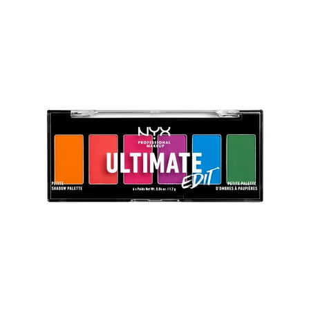 NYX Professional Makeup Ultimate Edit Petite Shadow Palette, Brights