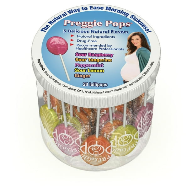 Preggie Pop Drops for Morning Sickness Relief 28 Lollipops Walmart