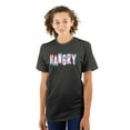 thumbnail image 3 of Hangry Food Lover Hungry Angry Mad Plus Size Crewneck Graphic Tee Shirt Brisco Brands 2X, 3 of 5