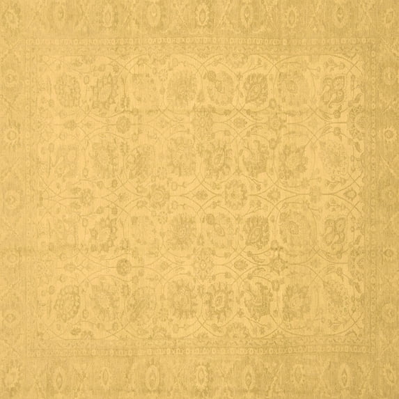 Ahgly Company Indoor Square Oriental Brown Traditional Area Rugs, 5' Square