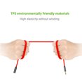 thumbnail image 4 of Kearding Cable auxiliar de 3 metros, Cable de extensión de Audio de 3,5mm, Cable de auriculares a para altavoz de coche, Cable de teléfono Cables de audio/vídeo negro rojo, 4 of 6
