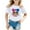 White, variant on Girls Tops Size 10-12 Slim-Fit Cartoon Print Crewneck Tie-Dye Short Sleeve T Shirts Kids Summer Tops Tees,100,Black