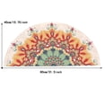 thumbnail image 3 of adviicd Tapis de Sol Semi-Circulaire Style Bohème, Tapis de Porte d'Entrée Ethnique, Tapis de Bain Absorbant Lavable, 3 of 5