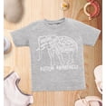 thumbnail image 4 of Shop4Ever Autism Awareness Elephant  Toddler's Cotton T-Shirt 5T/6T Heather Grey, 4 of 6