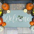 thumbnail image 2 of Blue Pumpkin Welcome Fall Door Mat Outdoor for Front Door, Fall Decorations for Home Non-Slip Washable Autumn Doormat Entrance Rug for Indoor Outdoor Decor (Welcome 5, 17"x30"), 2 of 6