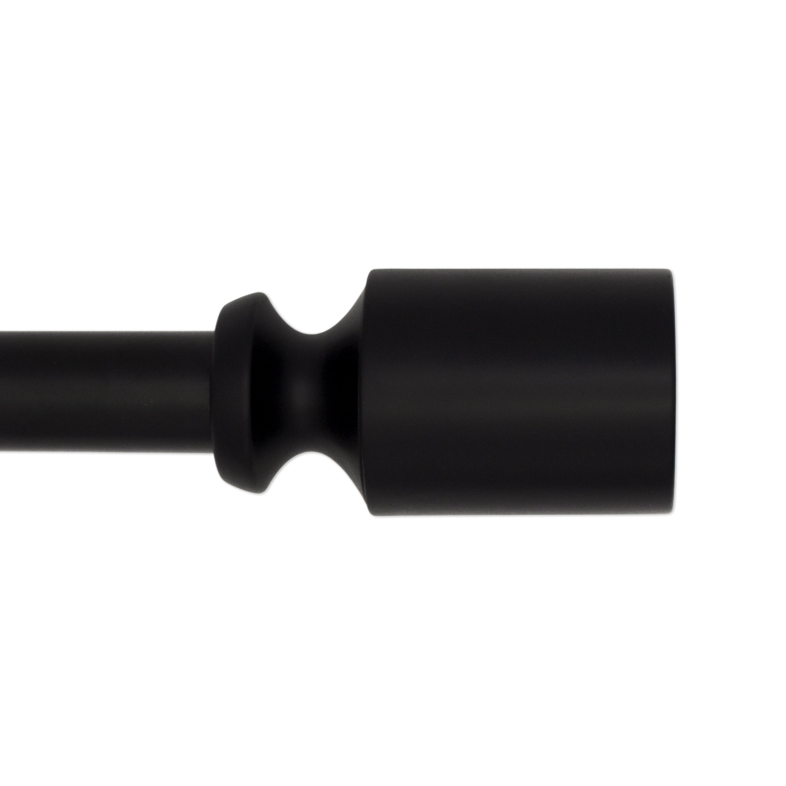 Better Homes & Gardens, Mix & Match, 1' Black Flare Curtain Rod Finials, Set of Two