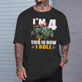 thumbnail image 2 of Monster Trucks Are My Jam 4Th Birthday Boy 4 Years Old TShirt, 2 of 6