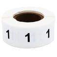thumbnail image 1 of Circle Dot Number 1 Stickers | 0.75" Inch Round | 500 Pack, 1 of 3