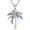 Blue Palm Tree, variant on Palm Tree Necklace Sterling Silver 925 Blue Coconut Tree Pendant Necklace Palm Jewelry Beach Summer Gifts For Women Female Lover