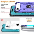 thumbnail image 2 of for iPhone Air Case with Invisible Ring Stand, Military Grade Drop Protection Case Support Car Mount Holder, Heavy Duty Shockproof Phone Cover for iPhone Air, Purple, 2 of 8