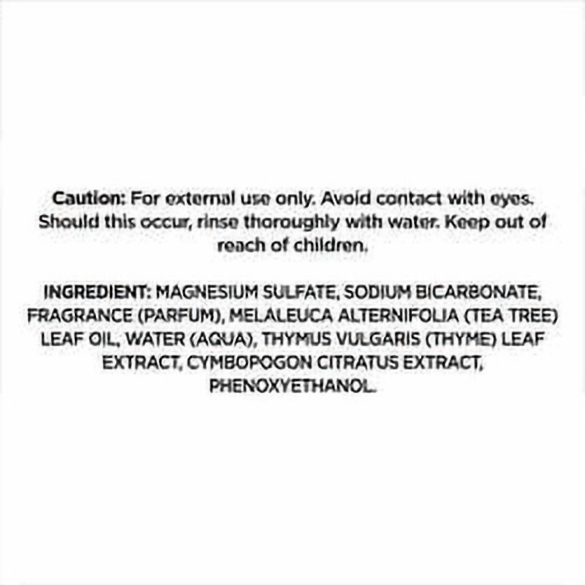 Equate Epsom Salt Foot Soak, Lemongrass and Thyme Scent, for Adult, 32 oz