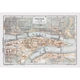 thumbnail image 3 of Baedeker 18x14 Black Modern Framed Museum Art Print Titled - Passau Germany - Baedeker 1914, 3 of 5
