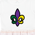 thumbnail image 4 of Inktastic Fleur De Lis Mardi Gras Holiday Girls Toddler Dress, 4 of 5