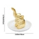 thumbnail image 3 of Bandeja de cerámica para joyas | Plato decorativo con forma de elefante | Soporte y organizador de anillos | Pequeño plato para guardar objetos pequeños en el tocador, la cómoda o la mesita de noche, 3 of 7