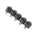 thumbnail image 3 of TOP! 5 Pcs SPST Black Button On/ Round Rocker Switch AC 6A/125V 3A/250V, 3 of 4