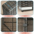 thumbnail image 6 of ACEGOSES Patio Furniture Set,7-Piece Outdoor Rattan Sectional Sofa Sets,PE Wicker for Patio,Deck and Yard,Brown&Sand, 6 of 8