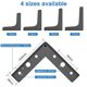 thumbnail image 2 of Pies de 4 piezas de metal negro para muebles, pies de muebles de tablero bajo, pies de gabinete para gabinete, gabinetes de TV-negro Feliz Sencillez, 2 of 5