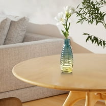 Fufafayo under $5 Glass Flower Vase, Embossed Glass Centerpiece Floral Arrangements, Living Room Decor, Dining Table Display, Wedding Reception Accent Piece